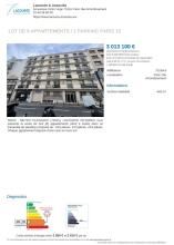 Paris XV - lot 8 appartements